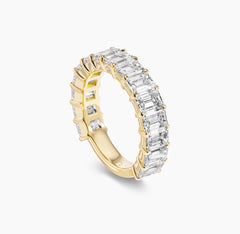 Emerald Cut 3/4 Band
