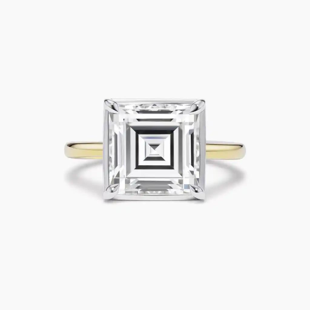 Square Cut Engagement Ring