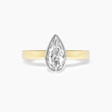 Pear Shape Bezel Ring