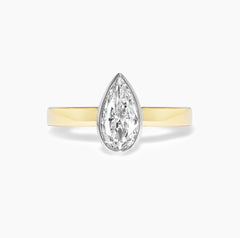Pear Shape Bezel Ring