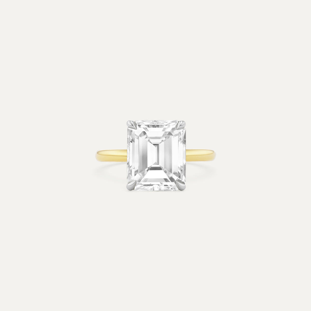 5.66 Emerald Cut Classic Ring