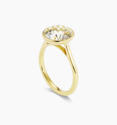 Bezel Cathedral Engagement Ring