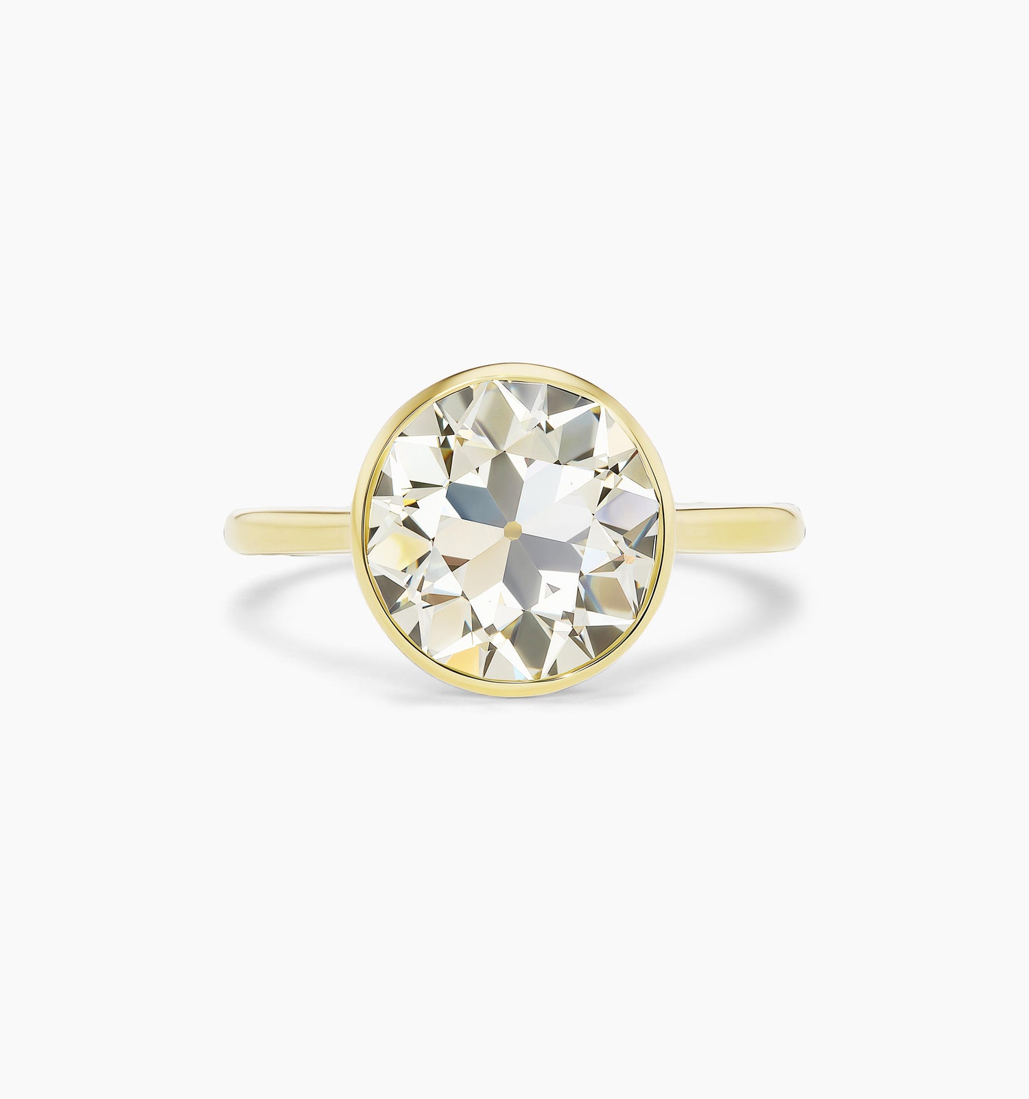 Bezel Cathedral Engagement Ring