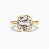 Old Mine Brilliant Bezel Engagement Ring
